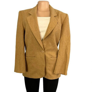 Pendleton Vintage Tan Virgin Wool Blazer